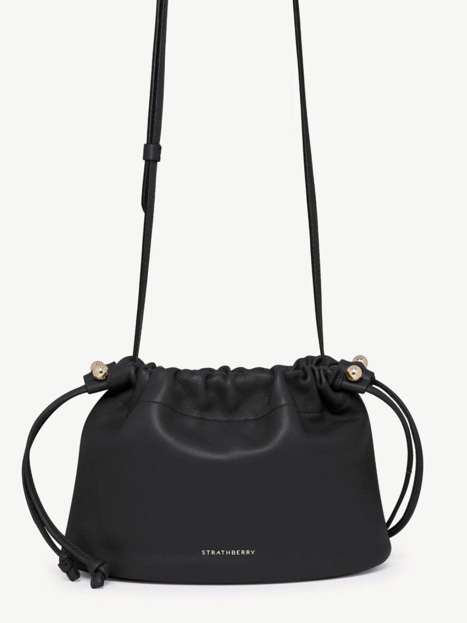 Strathberry Charlotte Drawstring Black